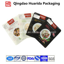 Plástico Gravure plana impressão Ziplock Food Packaging Bag